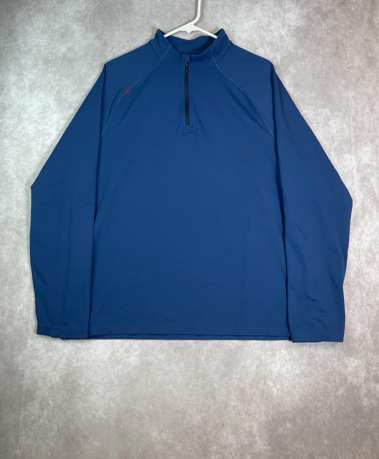 Rhone 1/4 Zip Sweatshirt Mens Large Blue Pullover Performance Golf Stretch gallery