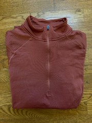 Patagonia Capilene Men’s Thermal Weight Zip-Neck Pullover – M, Medium, Brick Red