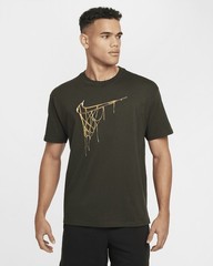 Nike Max90 Basketball Sequoia Green SS T-Shirt Men’s Medium HF6207-355 NWT $45