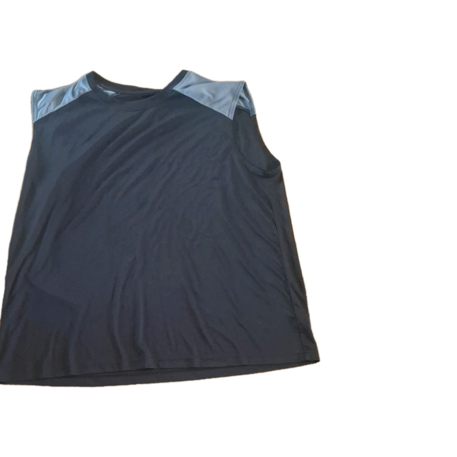 Open Trails Men's 3X-Large Black Gray Sleeveless Tank Top Lightweight Polyester gallery