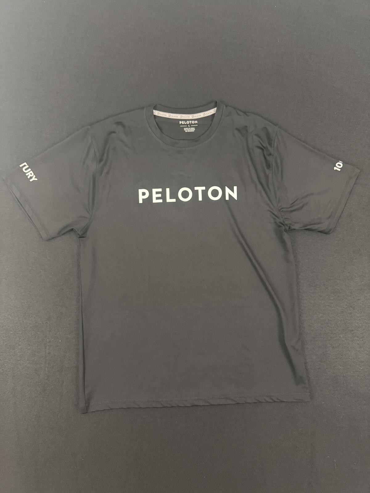 Peloton Black Short Sleeve Performance T-Shirt Mens Large gallery