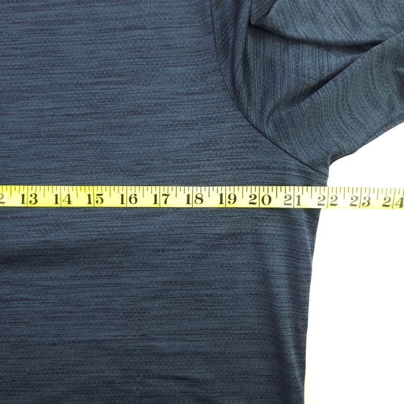 Gymshark Performance Long Sleeve Breathable Stretch Shirt Heather Blue Men's XL gallery