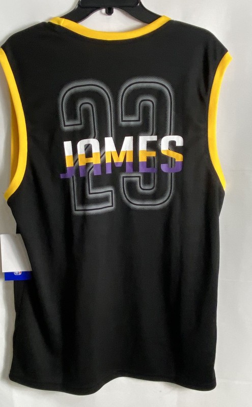 Ultra Game NBA Los Angeles Lakers LeBron James 23 Triple Time Tank Top NWT Sz L gallery