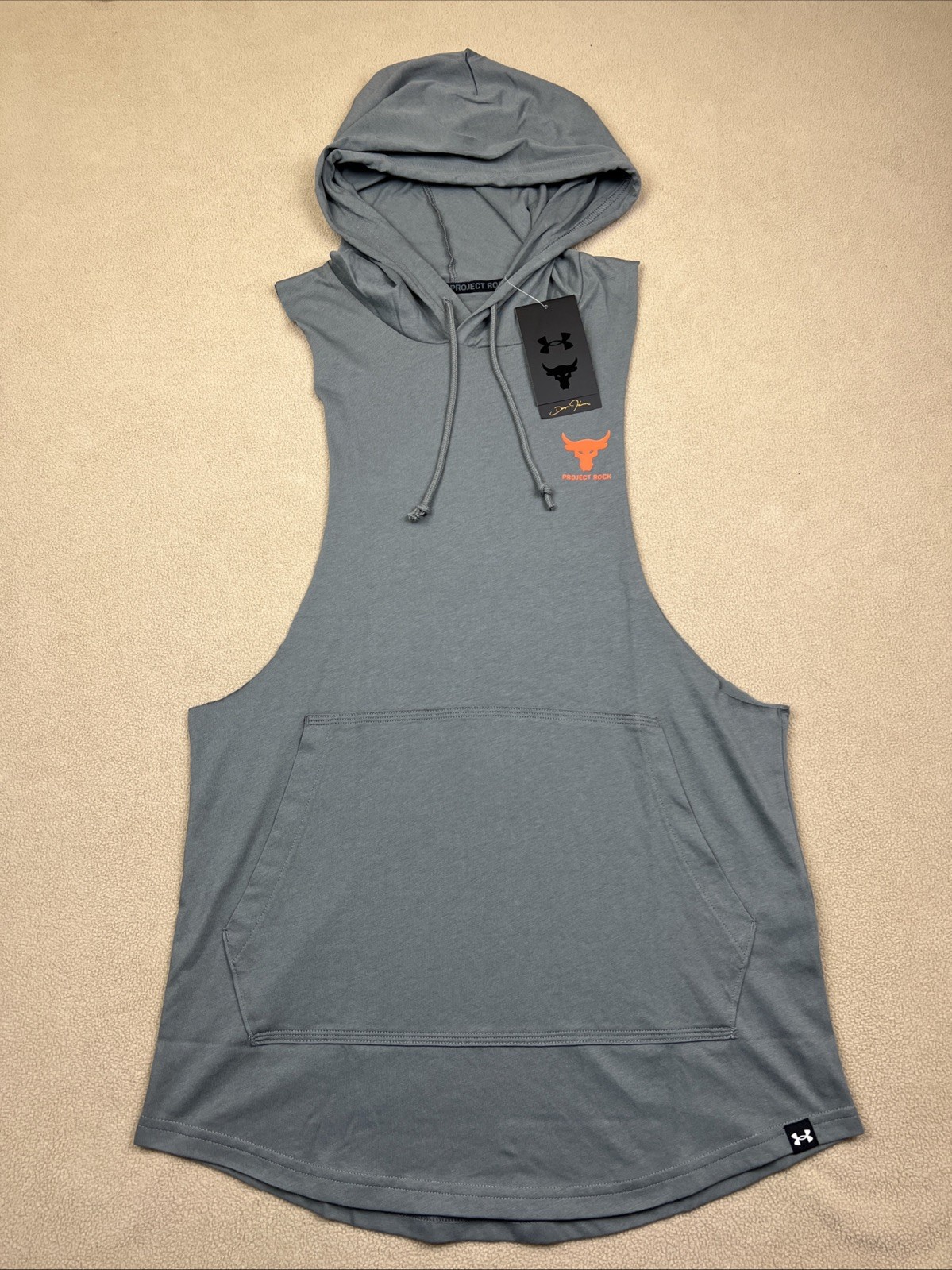 Under Armour Project Rock Sleeveless Hoodie HD Payoff Workout Shirt, Men's Sz S gallery