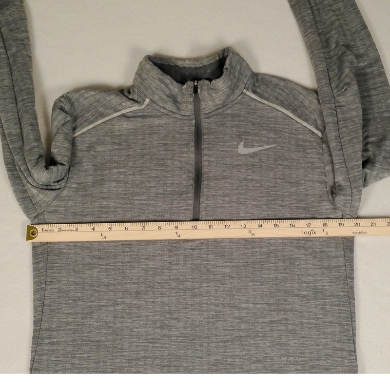 Nike Running Element Sphere 1/2 Zip Pullover Mens Medium Gray Heather 703156-011 gallery