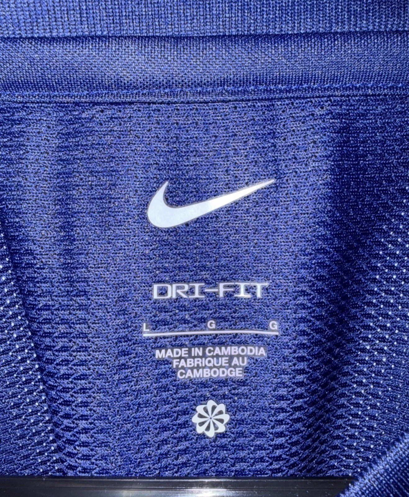 Nike Men Dri-Fit Blue/orange Soccer Jersey HV1824-494 Men Size Large gallery