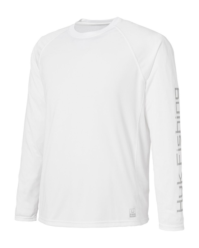 HUK Men's S-3XL Pursuit Long-Sleeve Quick Dry T-Shirt, Fishing Tee, UPF 50 gallery