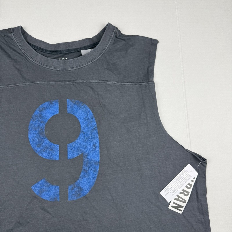 Sleeves T Shirt Mens XXL Gray Tank Top “9” Streetwear Muscle T Urban Outfitters gallery