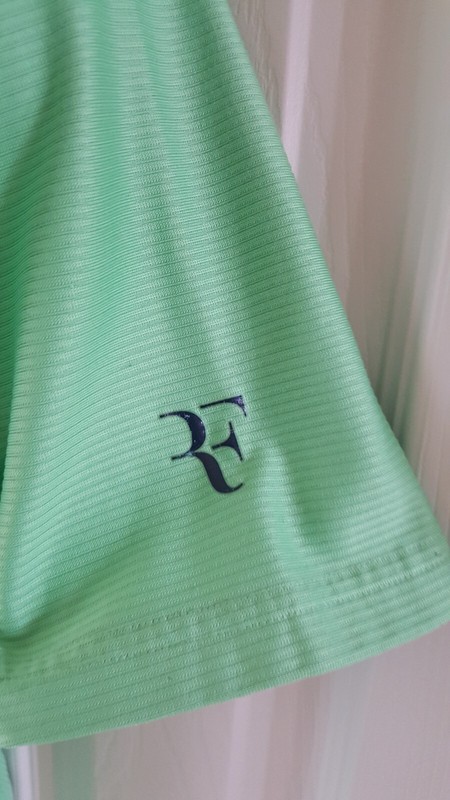 Nike Roger Federer "RF" Tennis Polo Shirt L, Light Green gallery