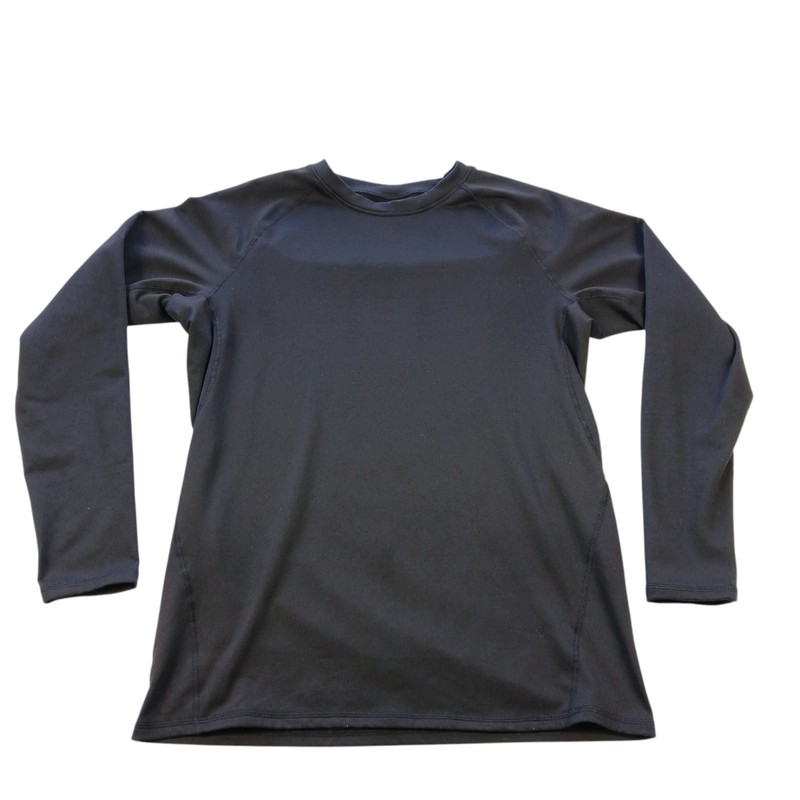 Poly-Spandex Raglan Long Sleeve Athletic T- Shirt Men L(C42)/Black/Micro-fiber gallery