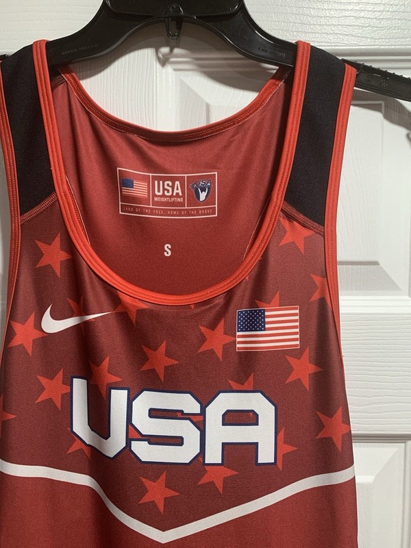 Nike USA Weightlifting Singlet Gym Stars Team Men’s size S SMALL brand new gallery