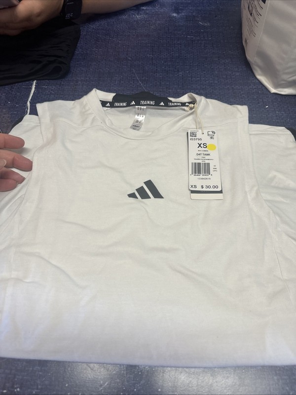 Adidas Men's Designed for Training Workout Tank Top in White, Size Xs 31s gallery