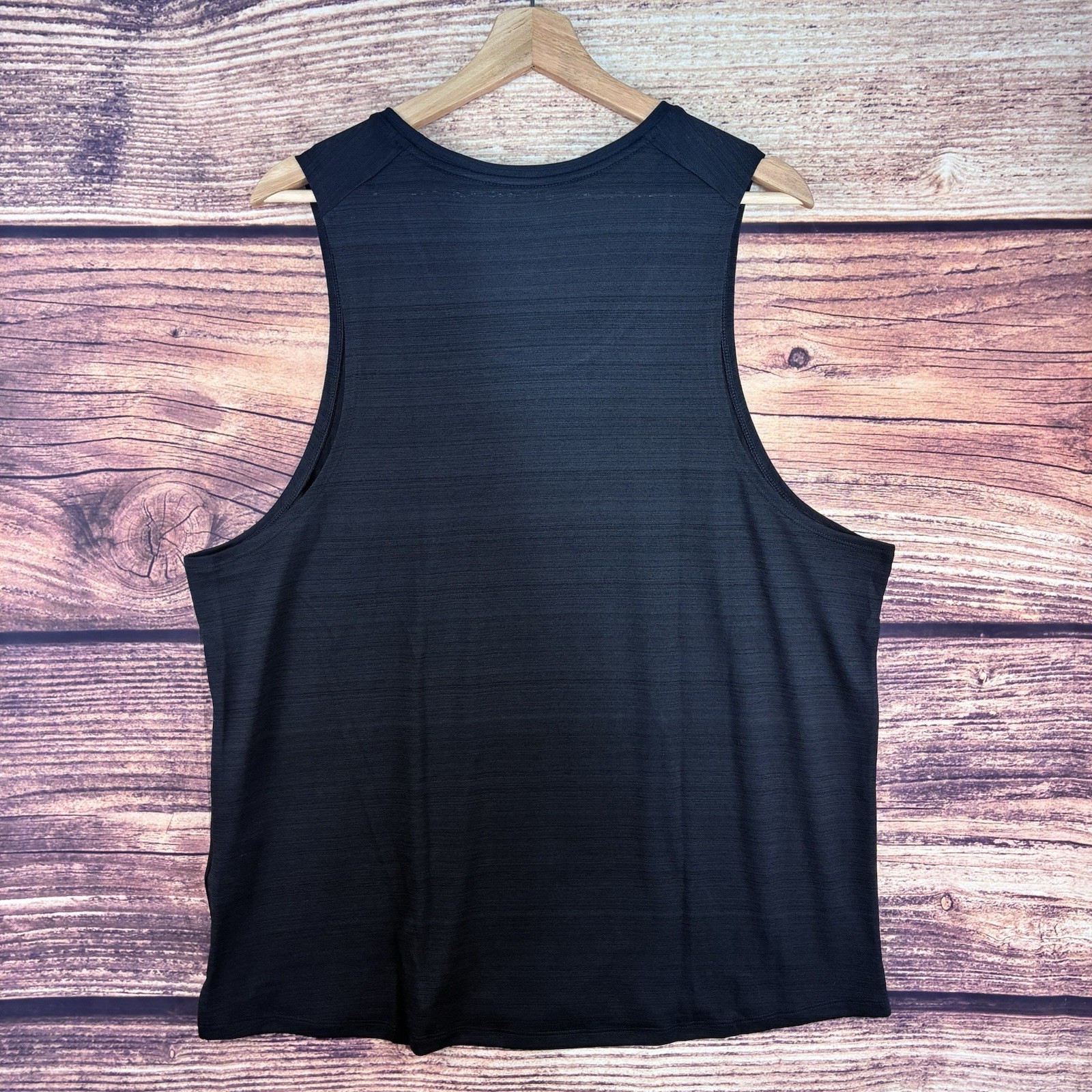 Nike Dri-Fit Miller Men's Running Tank Top Black Silver Swoosh XL CU5982-010 NWT gallery