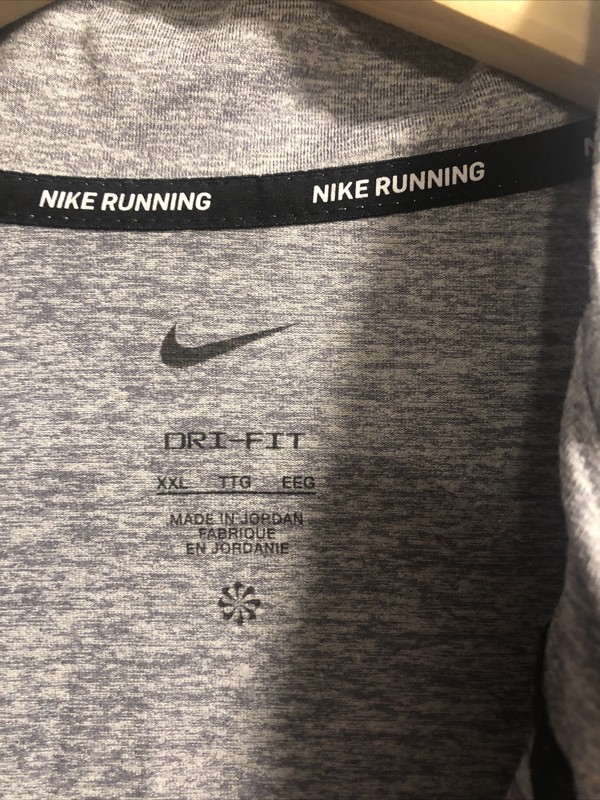 Nike Elements Men's Grey Half Zip Running Pullover Top Size XXL DD4756-084 gallery