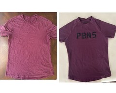 Alphalete / Lululemon set Men’s Short-Sleeve Tee in Deep Plum size S