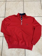 FAIRWAY & GREENE 1/4 ZIP GOLF PULLOVER M CHERRY HILLS Country Club POLY SPANDEX
