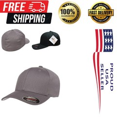 Athletic Fit Black Baseball Hat with Sun Protection for Cycling and Sports