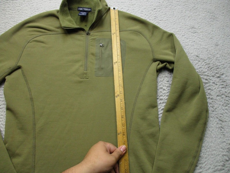 Arc'teryx Leaf Cold WX 1/4 Zip Mens L Green Fleece Polartec Pullover Fleece gallery