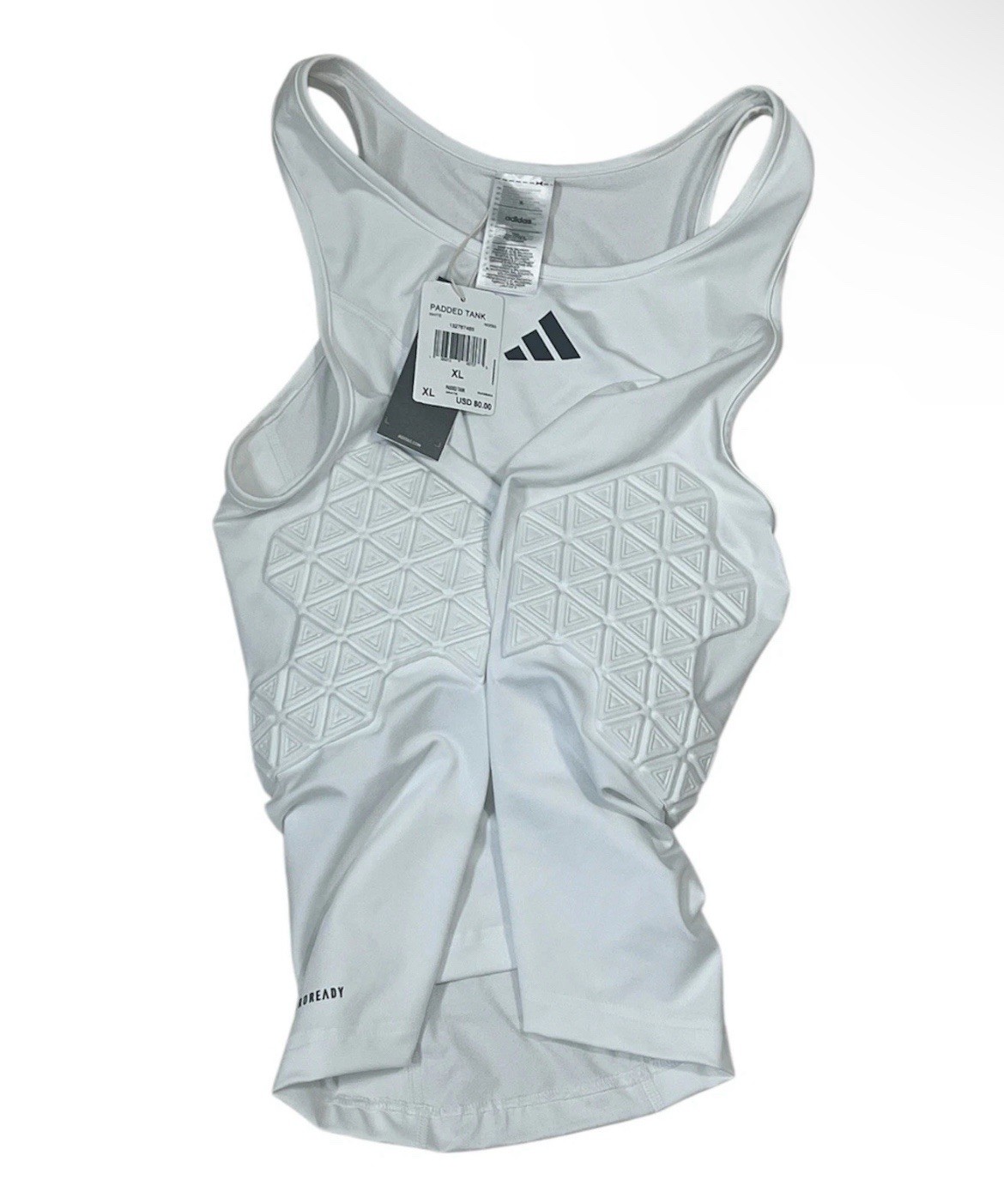 Adidas Basketball Football Padded Protective Compression Tank Top Men’s XL White gallery