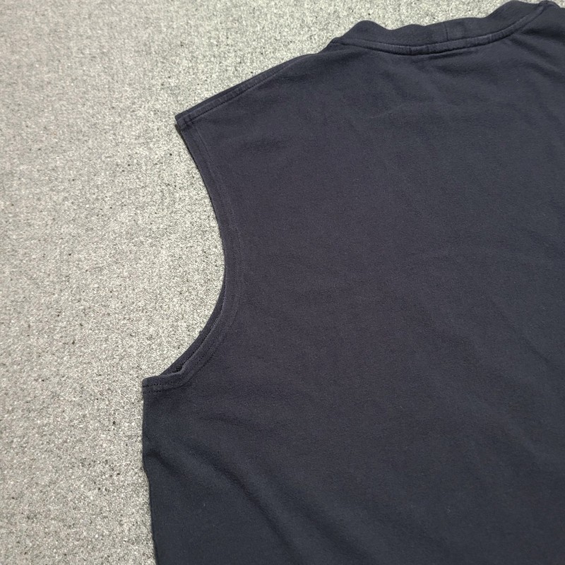 Vintage Nike Shirt Mens Extra Large Black Tank Top Y2K Sleeveless Crewneck gallery