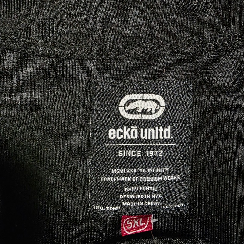 Ecko Unltd Baseball Jersey Adult Size 5XL Black Red Casual Short Sleeve Mens NWT gallery