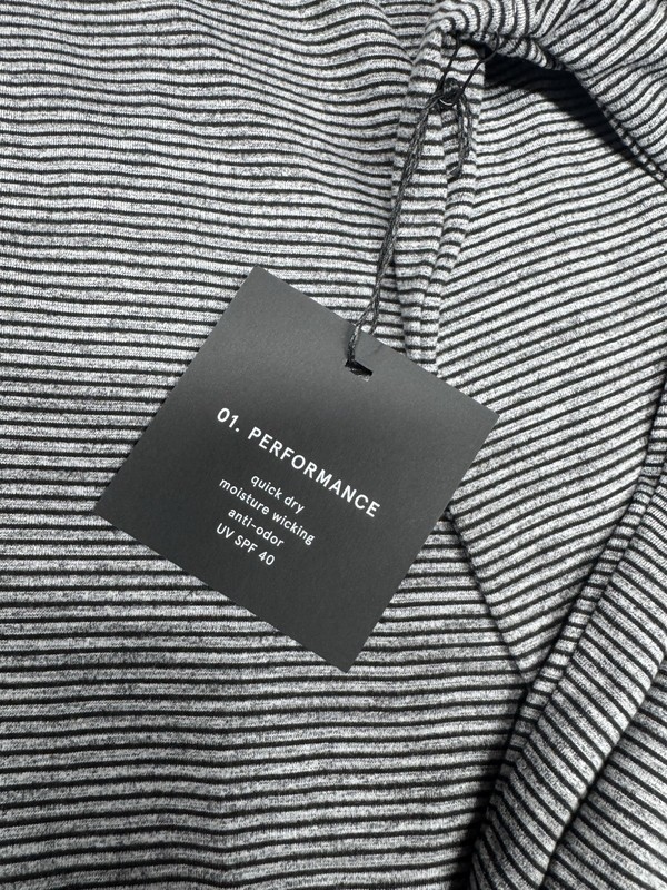 01.ALGO Patrick Performance Hoodie Pullover Mens 3XL Black Striped gallery