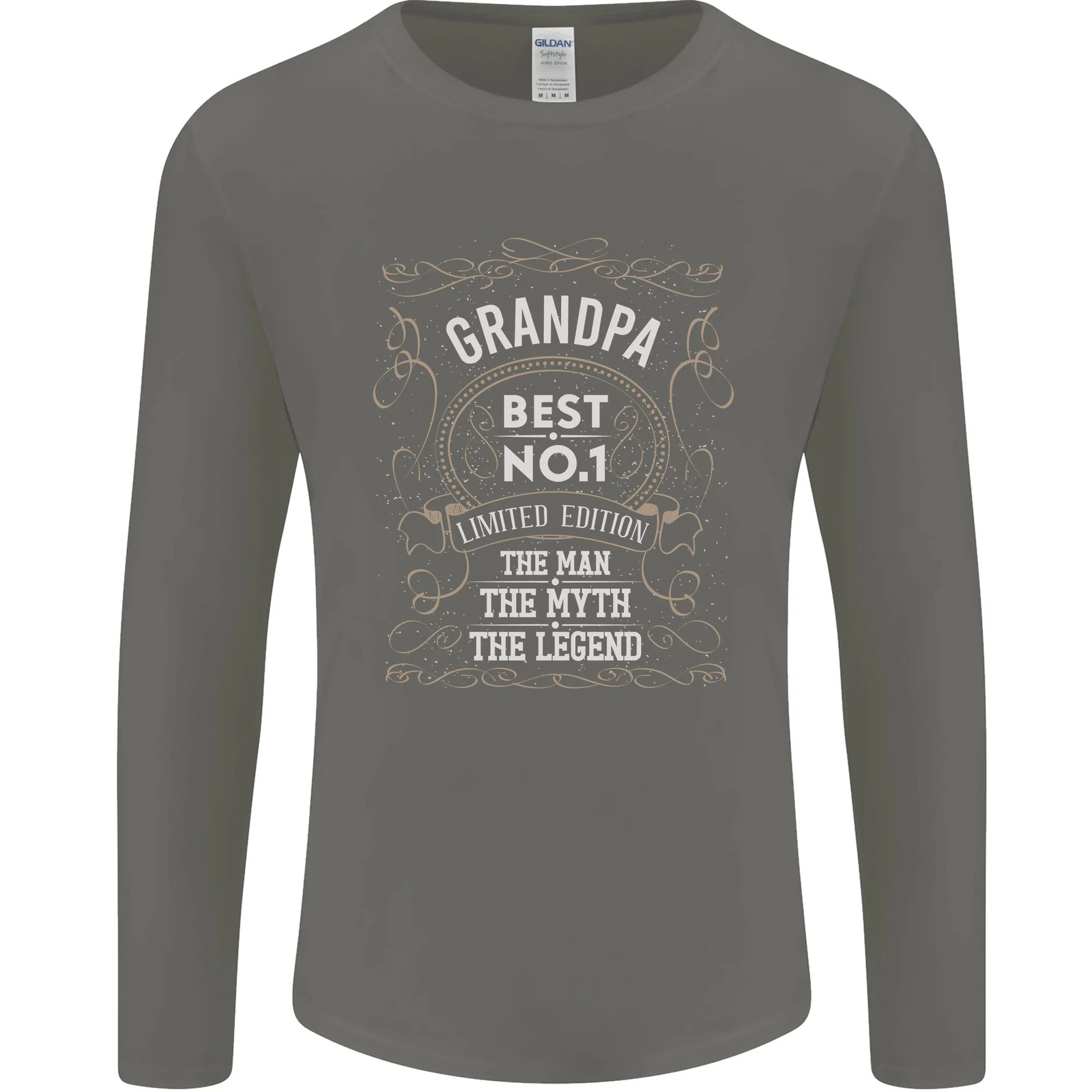 Fathers Day No 1 Grandpa Man Myth Legend Mens Long Sleeve T-Shirt gallery