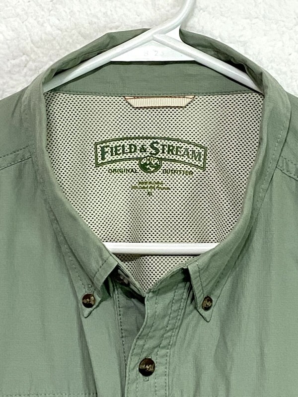 Field & Stream Shirt Men’s Smart Cool Short Sleeve Fishing Army Green Size XL gallery