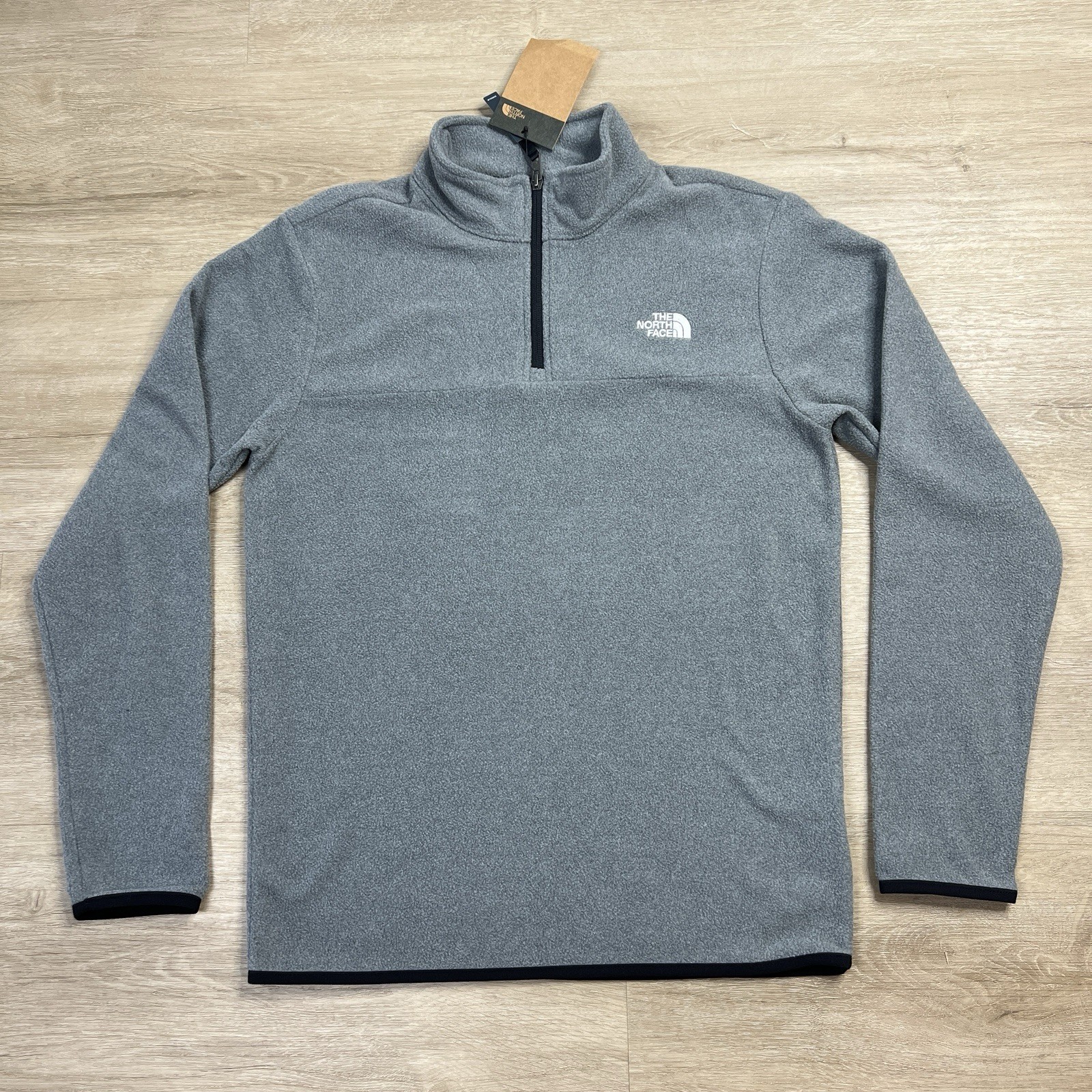 The North Face Anchor 1/4 Zip Pullover Regular Fit Gray Mens Size Small NWT gallery