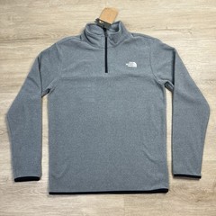 The North Face Anchor 1/4 Zip Pullover Regular Fit Gray Mens Size Small NWT