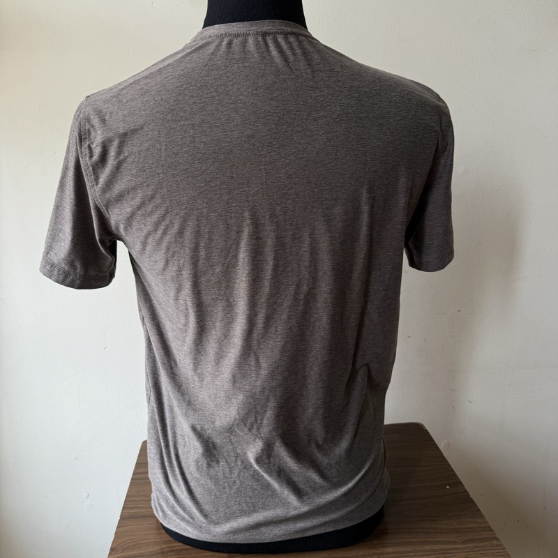 Vuori Mens Medium Brown Heather Performance T Shirt Short Sleeve Athletic gallery