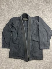 Fuji Elemental BJJ Gi Jacket Mens X-Small Black Jiu Jitsu Kimono A0 Top Training