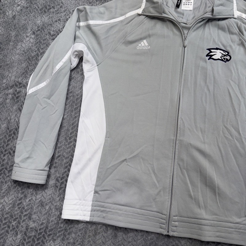 Adidas Climalite Full Zip Jacket Men's LARGE Gray Philadelphia Eagles gallery
