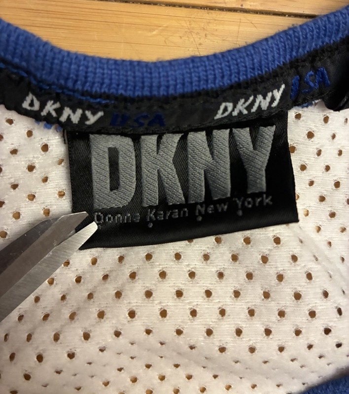 Vintage Y2K DKNY USA Mesh Sport Basketball Jersey Size Men’s Medium gallery