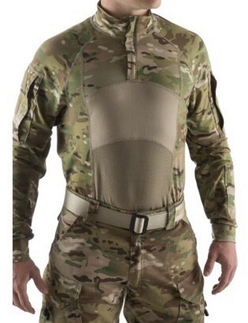 Military Issued Multi Cam Combat Shirt with 1/4 Zip-NEW