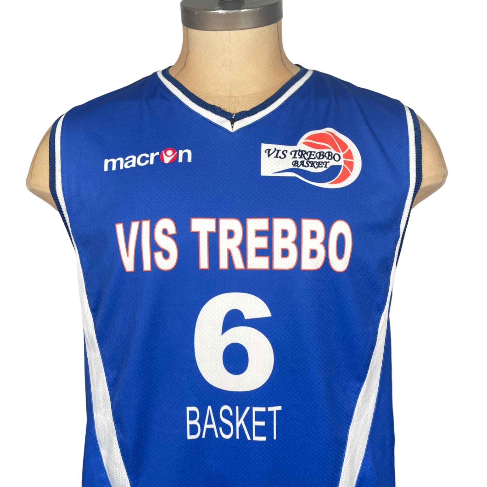 VIS TREBBO Trieste Italian Basketball Series Macron Vintage Tank Top Size M #6 #8 gallery