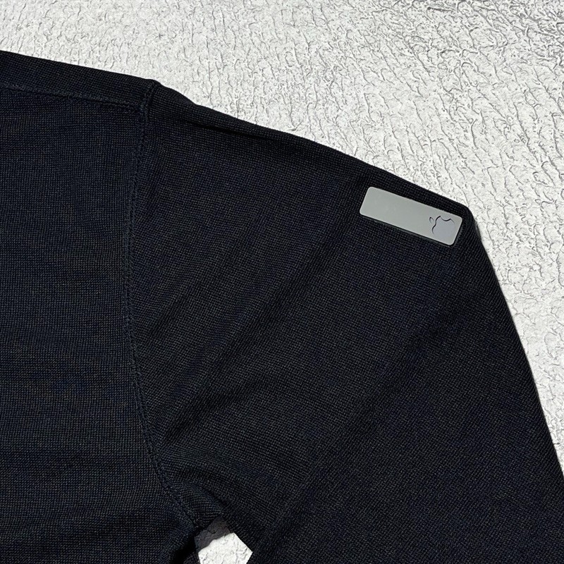 Apple Logo Employee Engineer Shirt Mens Medium Black Long Sleeve Steve Jobs Rare gallery