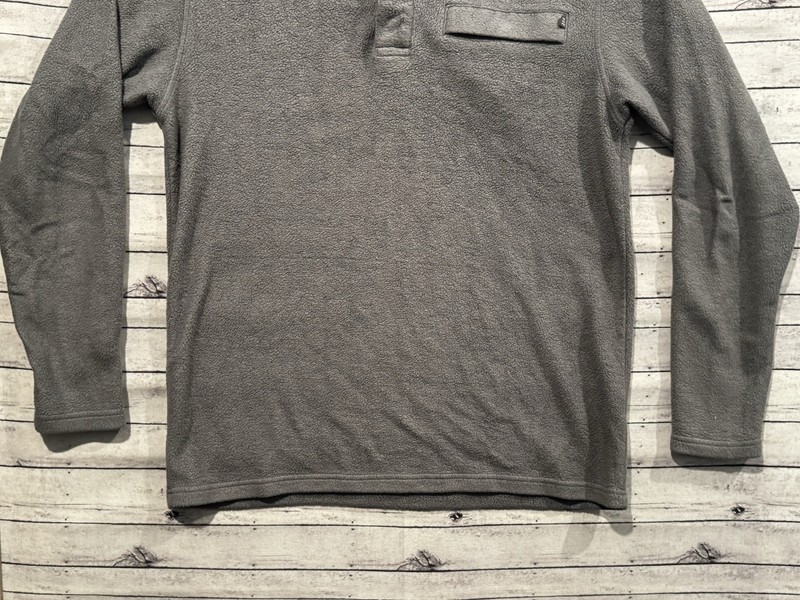 Free Fly Mens 1/4 Snap Button Sweater Sz S Gray Pullover Bamboo Blend Stretch gallery