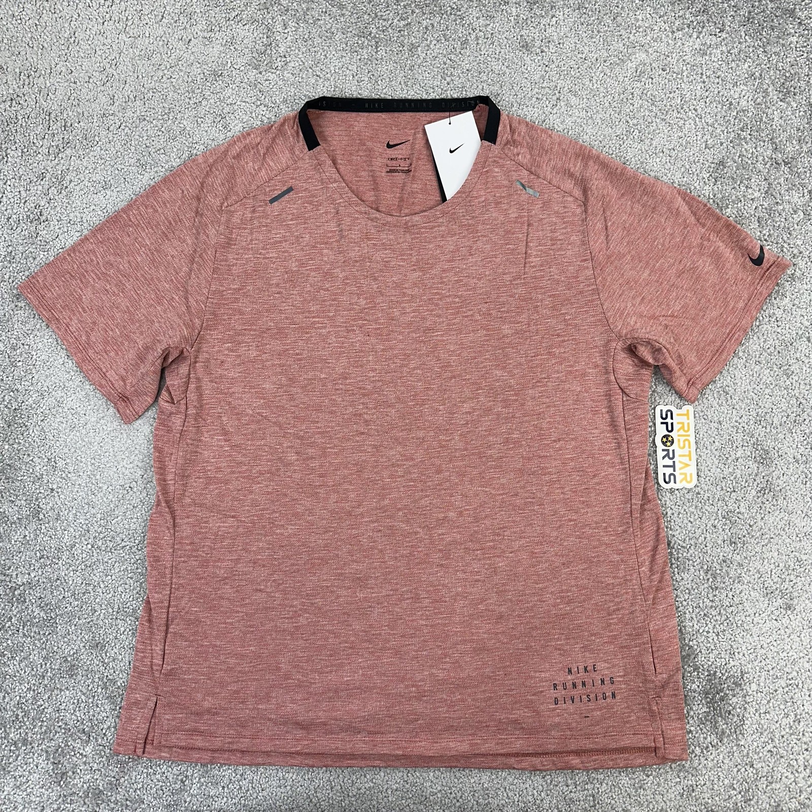 Nike Running Division Shirt Mens Large Red Dri-FIT Pinnacle Running T DQ6540-691 gallery