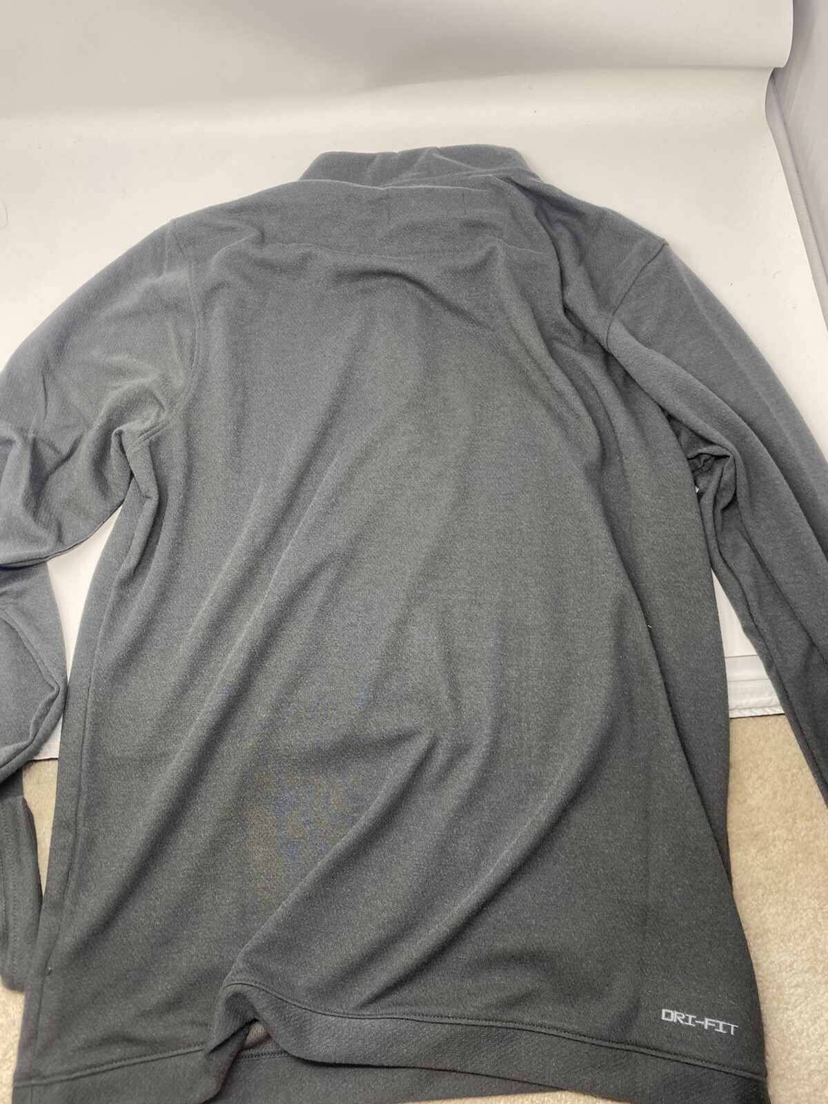 Jordan TEAM Mens Medium Dri-FIT Half-Zip Athletic Top Anthracite Gray DQ7913-060 gallery