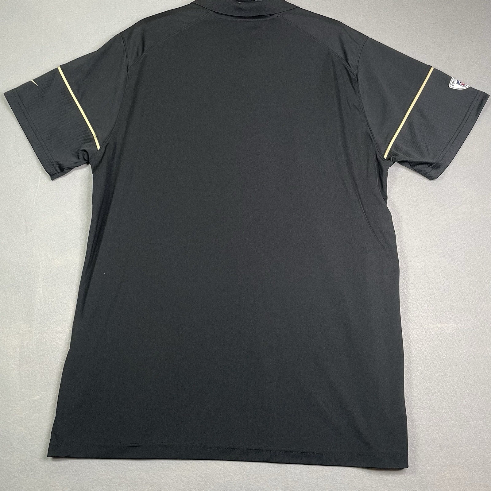 Nike Dri-Fit NFL New Orleans Saints Polo Shirt Men’s XL Black Golf Activewear gallery