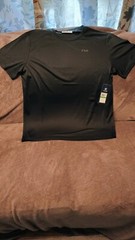 NWT! FILA Kaaba Short Sleeve Crew Men’s Black Tennis Shirt Size LARGE Only!