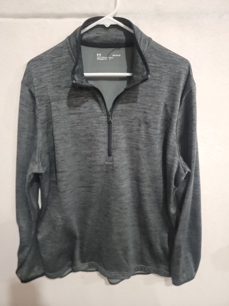 Under Armour Men’s Armour Fleece 1/2 Zip Pullover Gray Loose Fit Large 1357145