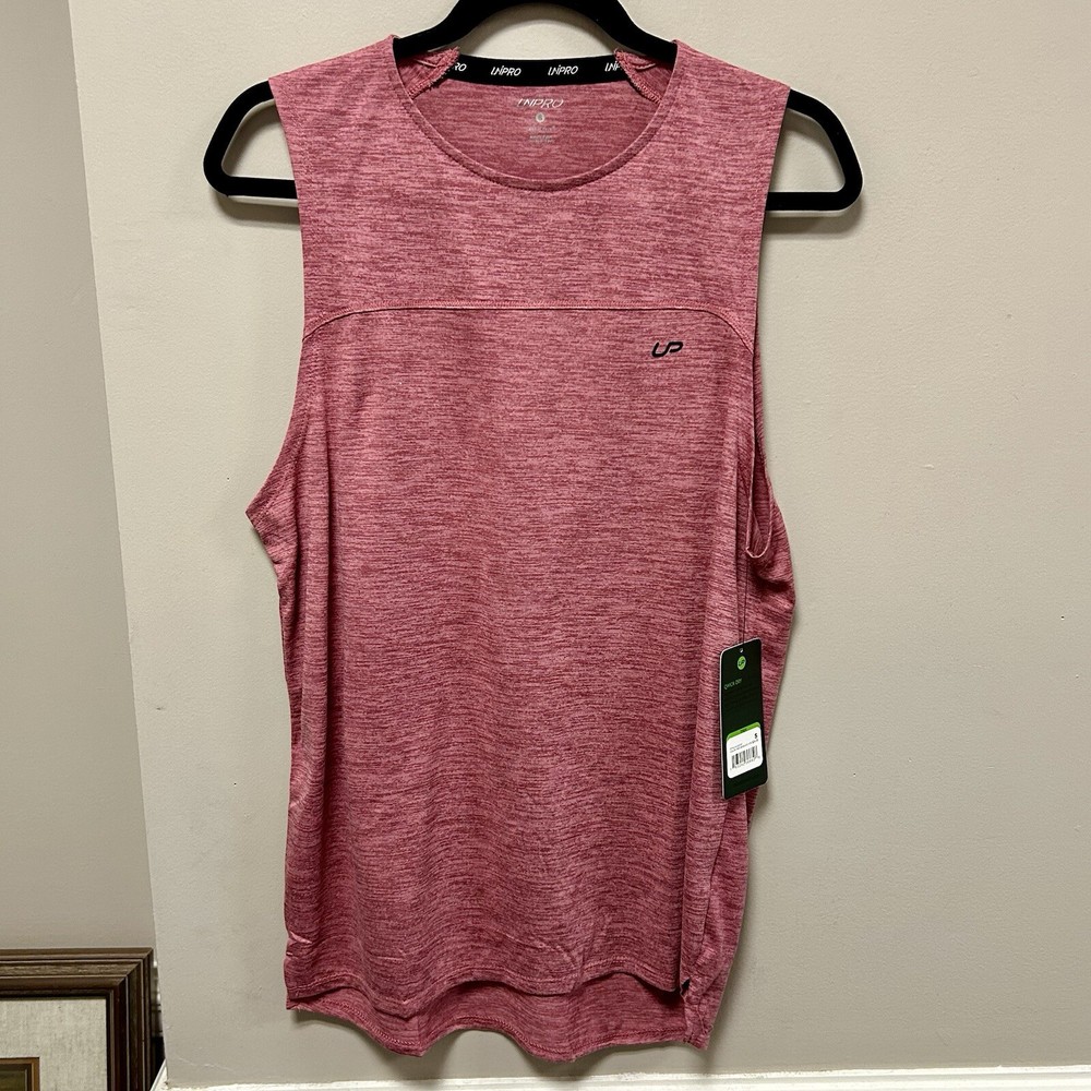 Unipro Sz S (34-36) Dark Pink Workout Tank Top Quick Dry NWT