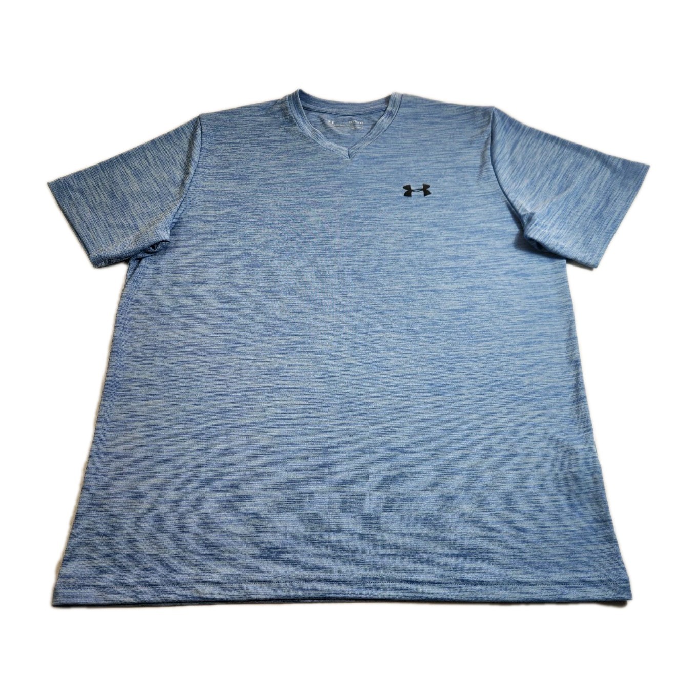 Under Armour Heatgear Shirt Mens XL Blue Short Sleeve Performance Activewear Top gallery