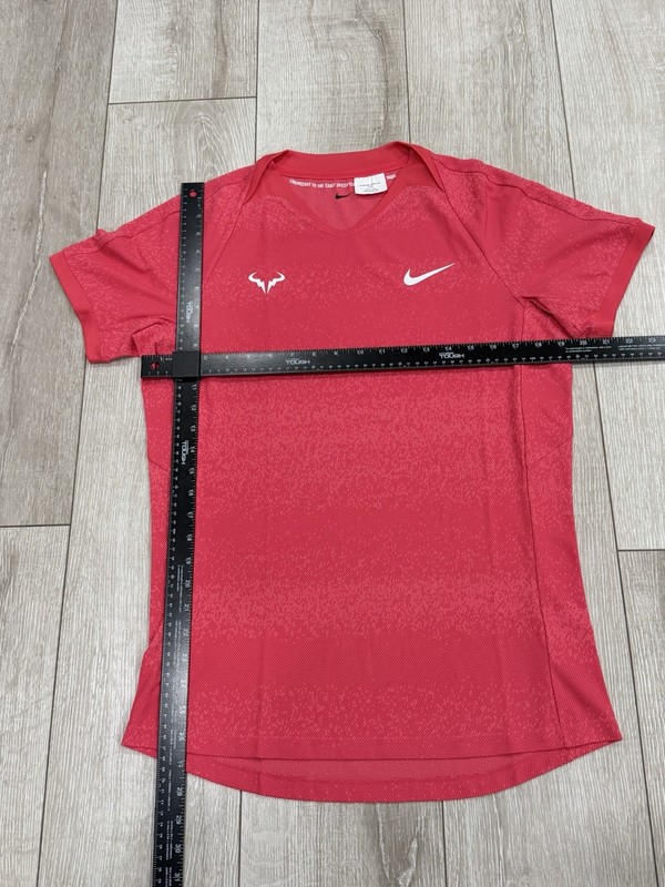 Nike Court Dri-Fit Rafael Nadal Tennis Shirt Pink Men’s Custom FD5407-629 NEW gallery