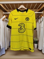 NIKE CHELSEA FOOTBALL CLUB JERSEY SHIRT YELLOW UK MEDIUM AWAY 21/22 FLOWERS 21