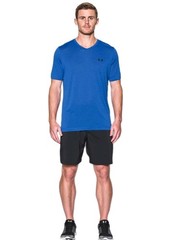 Under Armour HeatGear Men’s Royal Blue SS V-neck Tech Tee Size Medium