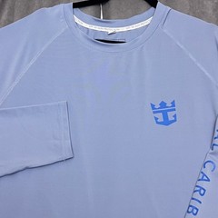 Royal Caribbean Performance Shirt Mens XXL Blue Excellent UPF 50 Sun Protection