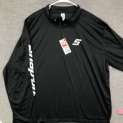 Snap-on Shirt Mens 2XL Black 1/4 Zip Long Sleeve Logo Workwear Performance